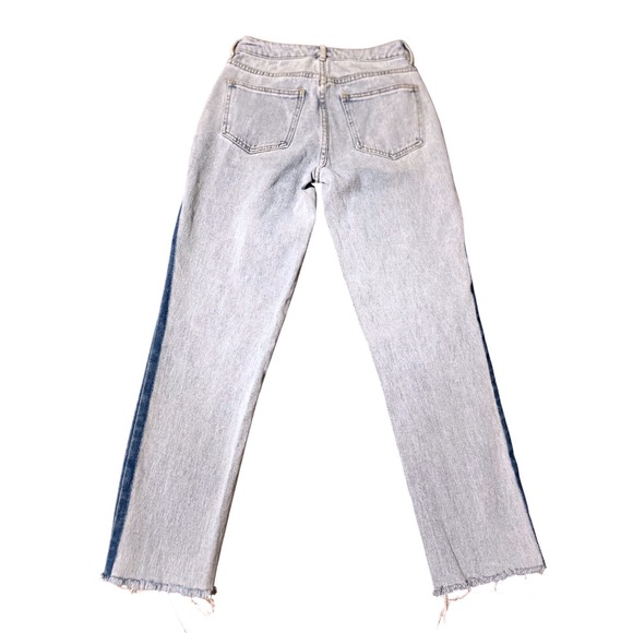 PacSun Mom Jeans Women's Size 24 Light Wash Blue‎ Denim Stripe Side Detail - Picture 6 of 11